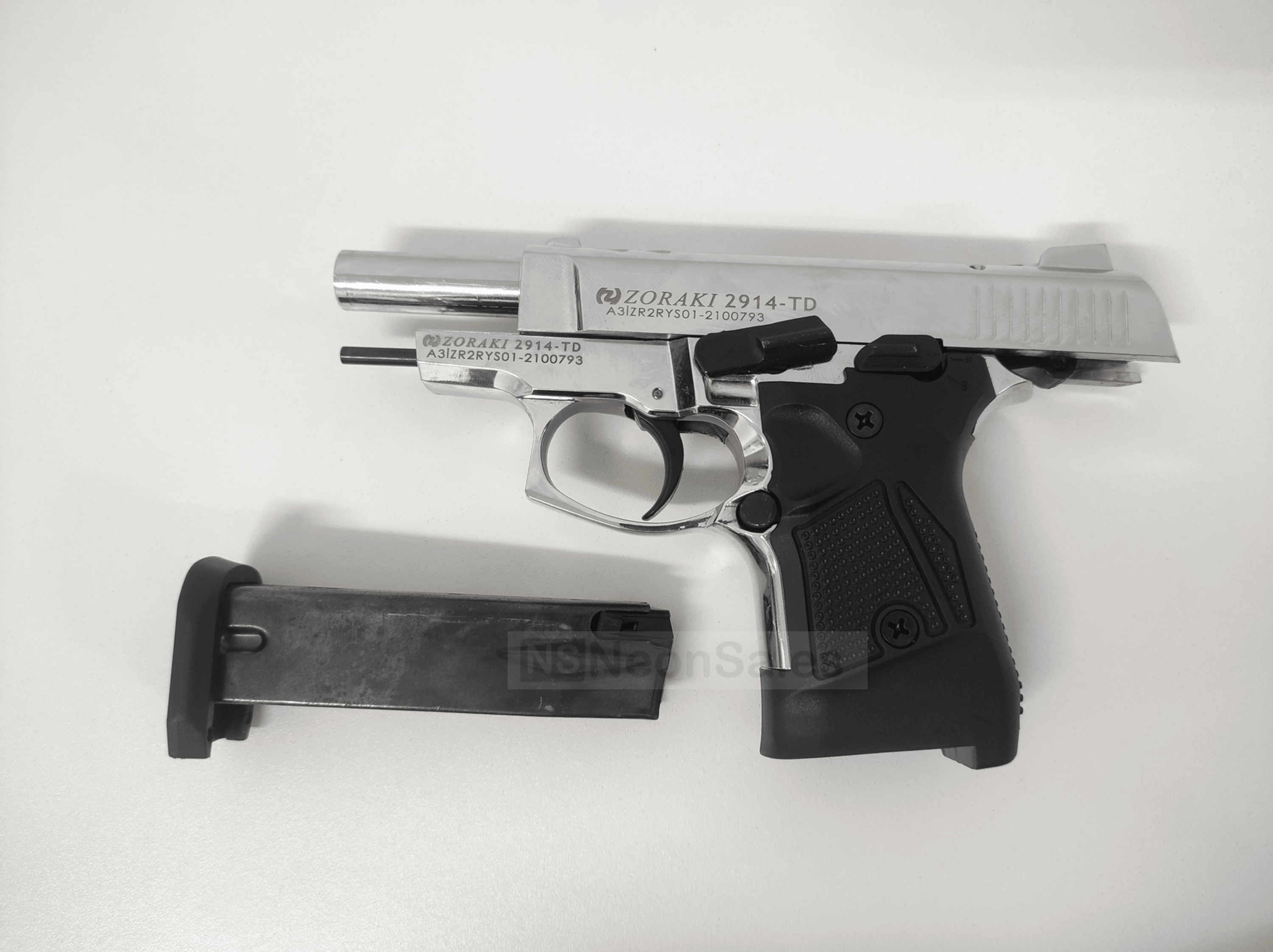 ZORAKI MOD 2914-TD BLANK GUN - SHINY CHROME - NeonSales {{ shop.shopifyCountryName }}