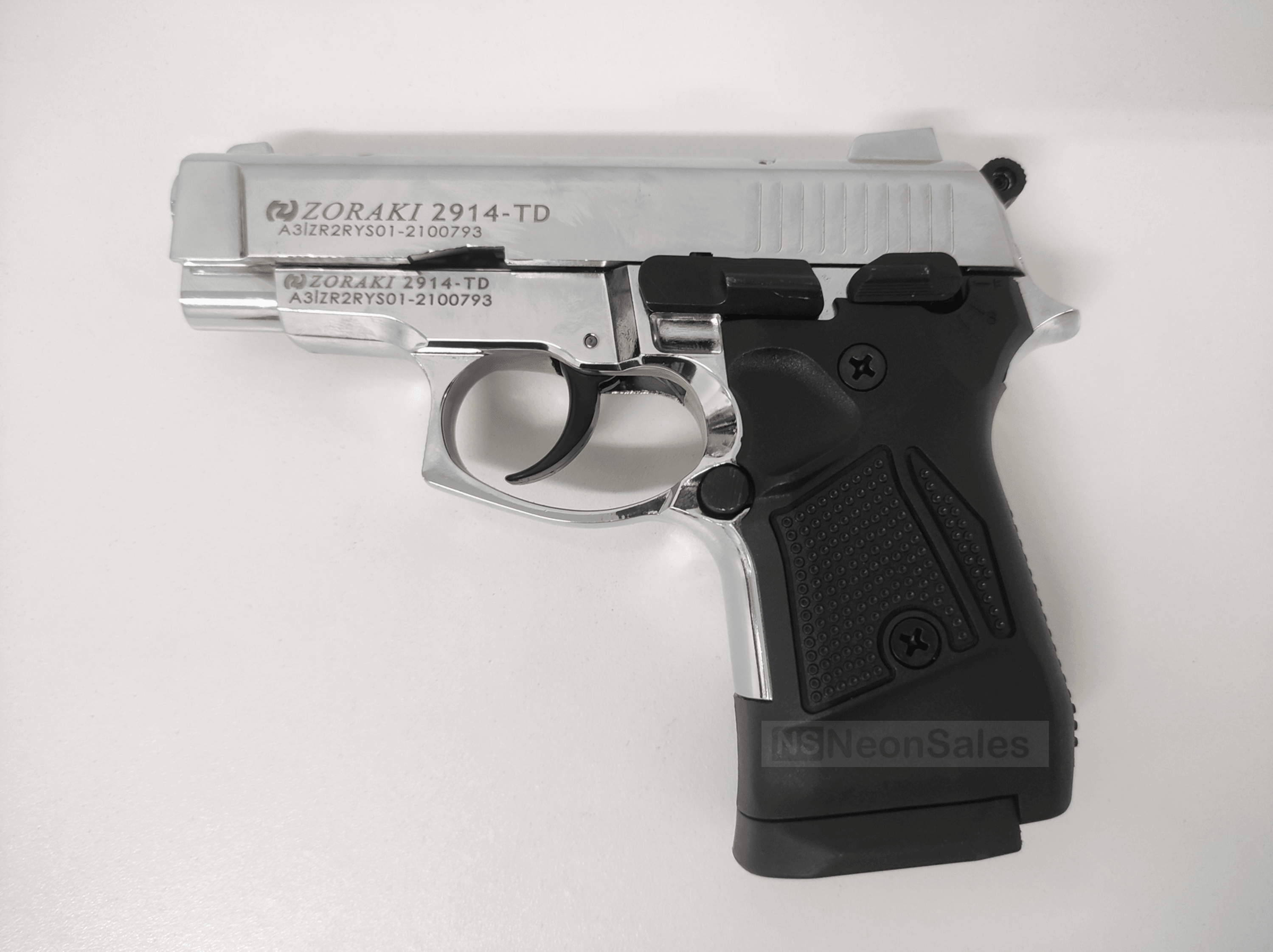 ZORAKI MOD 2914-TD BLANK GUN - SHINY CHROME - NeonSales {{ shop.shopifyCountryName }}