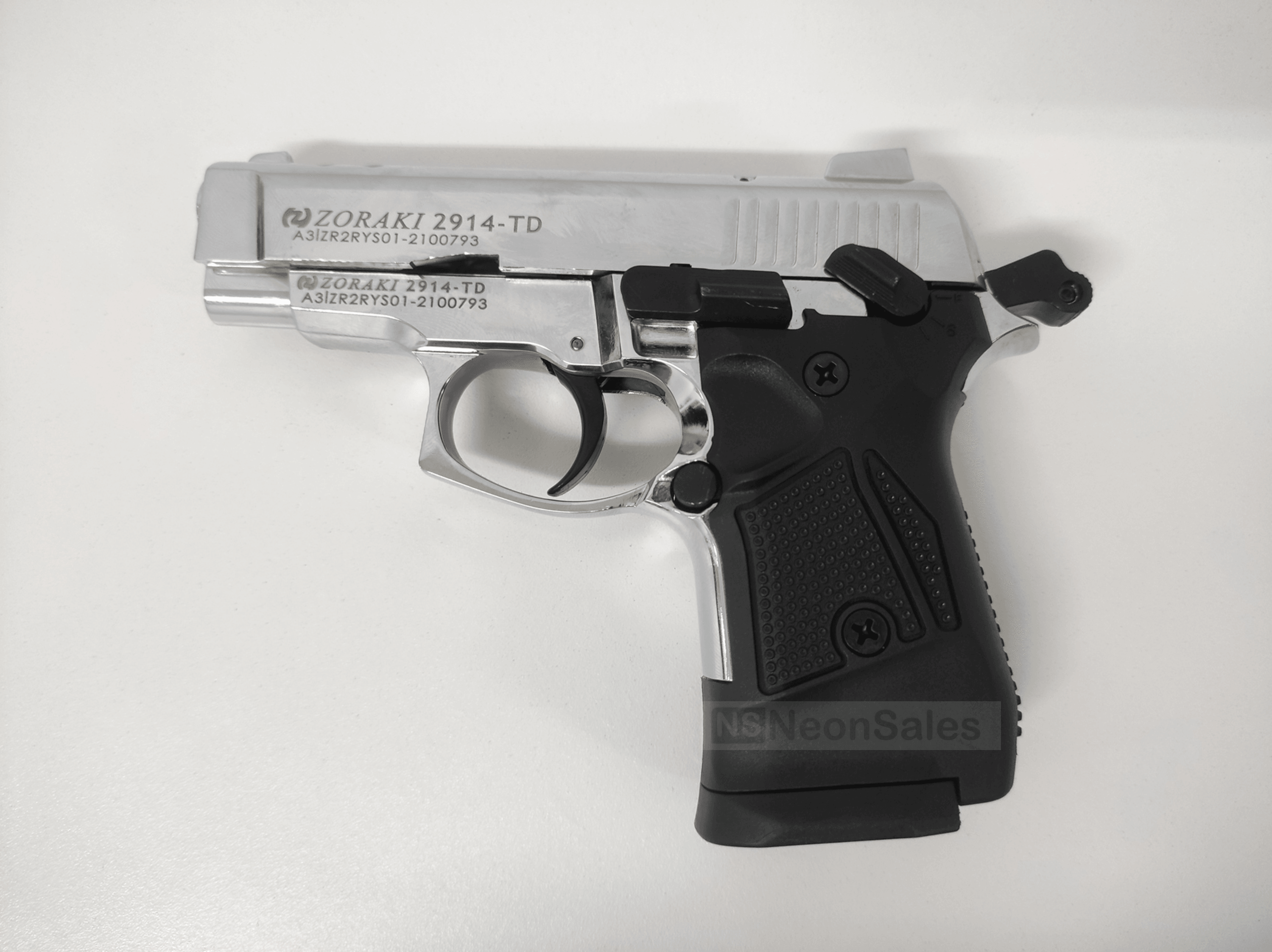 ZORAKI MOD 2914-TD BLANK GUN - SHINY CHROME - NeonSales {{ shop.shopifyCountryName }}