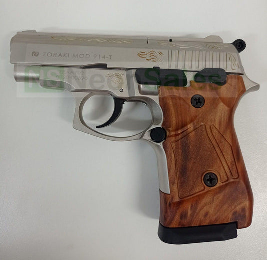 ZORAKI MOD 914-T BLANK GUN - SATIN CHROME - NeonSales {{ shop.shopifyCountryName }}