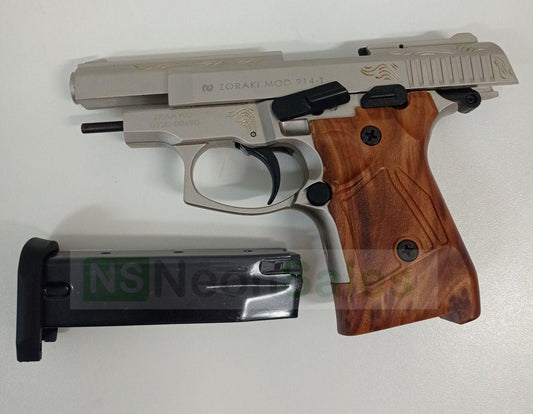 ZORAKI MOD 914-T BLANK GUN - SATIN CHROME - NeonSales {{ shop.shopifyCountryName }}