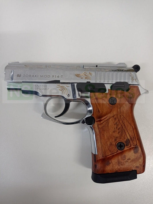 ZORAKI MOD 914-T BLANK GUN - SHINY CHROME - NeonSales {{ shop.shopifyCountryName }}