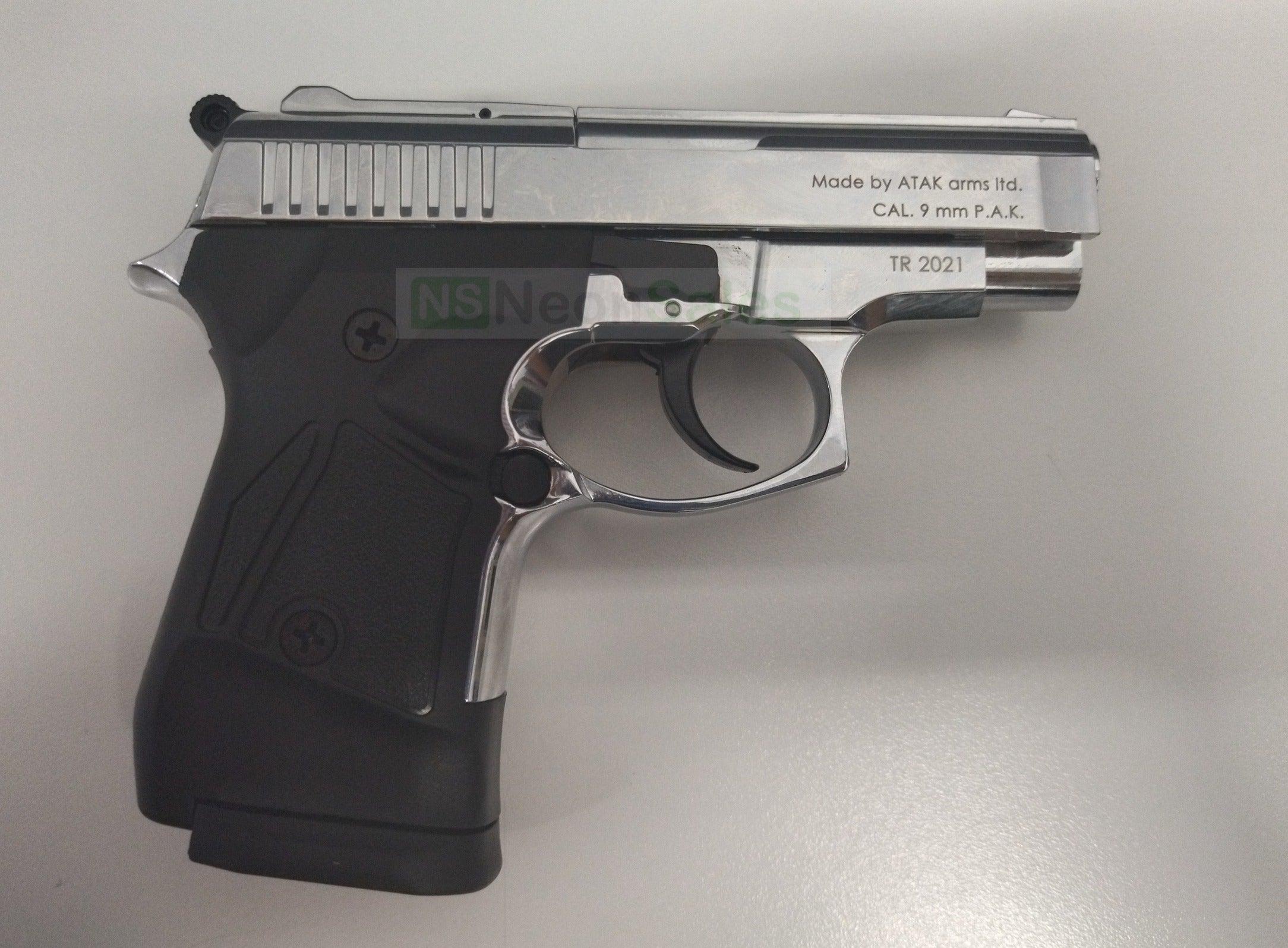 ZORAKI MOD 914-T BLANK GUN SYNTHETIC G/S- S/CHROME - NeonSales {{ shop.shopifyCountryName }}