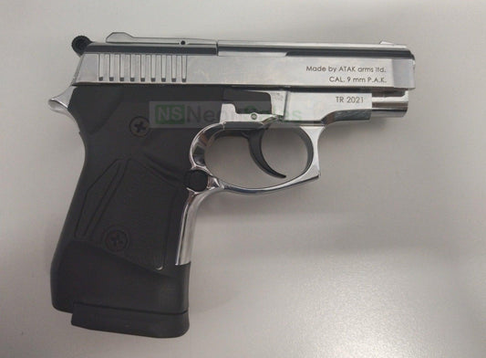 ZORAKI MOD 914-T BLANK GUN SYNTHETIC G/S- S/CHROME - NeonSales {{ shop.shopifyCountryName }}