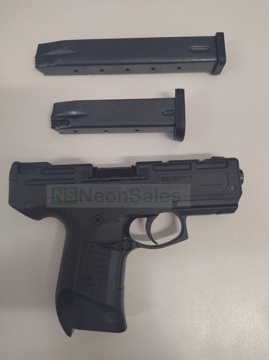 ZORAKI MOD 925T BLANK GUN W/ EXTENDED MAG. - BLACK - NeonSales {{ shop.shopifyCountryName }}