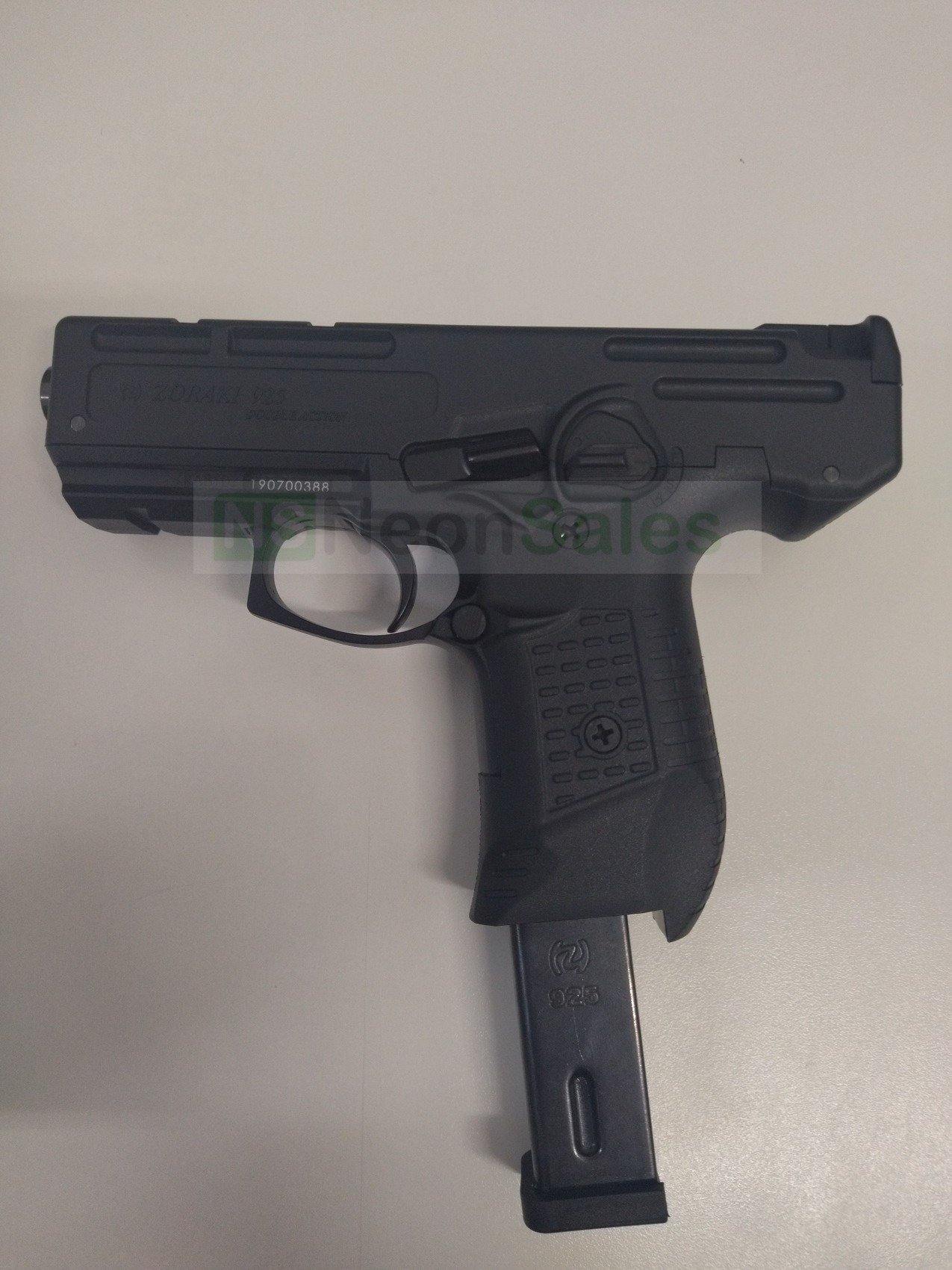 ZORAKI MOD 925T BLANK GUN W/ EXTENDED MAG. - BLACK - NeonSales {{ shop.shopifyCountryName }}