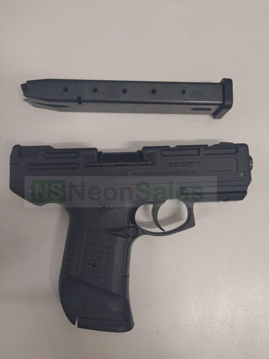 ZORAKI MOD 925T BLANK GUN W/ EXTENDED MAG. - BLACK - NeonSales {{ shop.shopifyCountryName }}