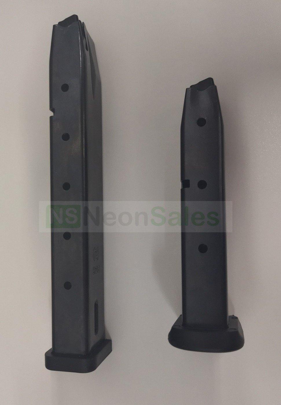 ZORAKI MOD 925T BLANK GUN W/ EXTENDED MAG. - BLACK - NeonSales {{ shop.shopifyCountryName }}