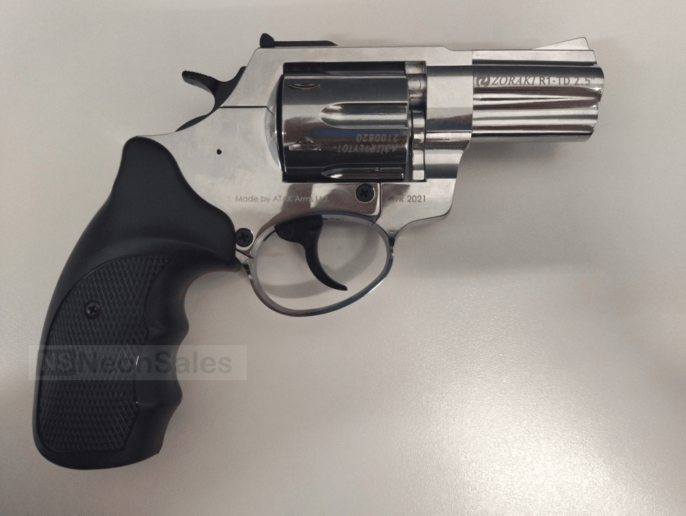 ZORAKI TD BLANK REVOLVER 2.5" - SHINY CHROME - NeonSales {{ shop.shopifyCountryName }}