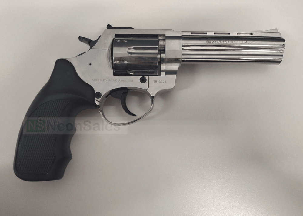 ZORAKI TD BLANK REVOLVER 4.5" - SHINY CHROME - NeonSales South Africa